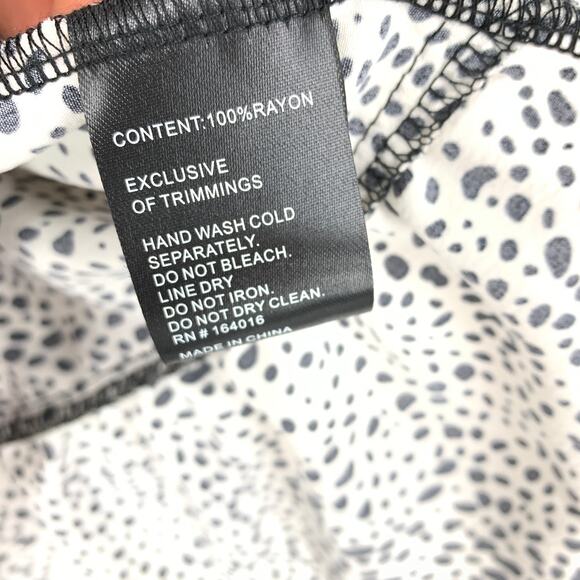 SOLD Calessa Boho Patterned Long Sleeve Top Womens Size XL Multicolor Tie Neck - Picture 7 of 7